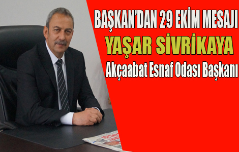 Bakan Sivrikayadan 29 Ekim Cumhuriyet Bayram Mesaj

