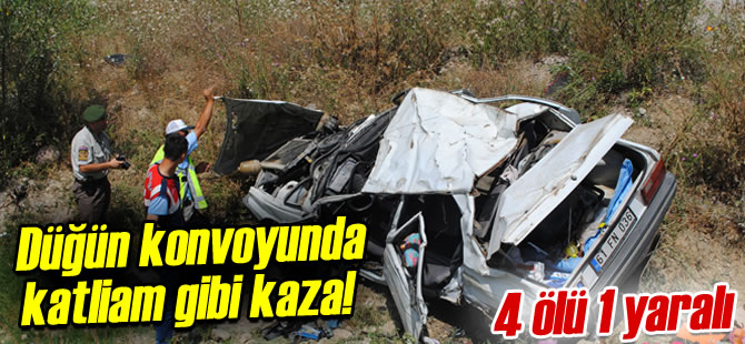 Trabzon Plakal Otomobil Dn Yolunda Devrildi! 4 l, 1 Yaral
