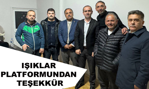 I�IKLAR PLATFORMUNDAN TE�EKK�R MESAJI
