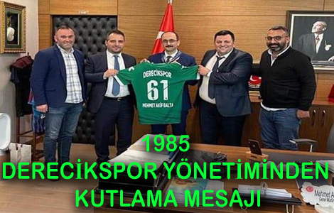 1985 Derecikspor Ynetiminden Kutlama Mesaj