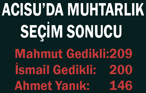 ACISU HALKI MUHTAR OLARAK MAHMUT GEDKL DED 
