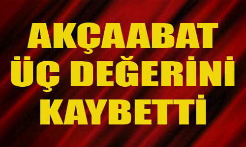 Akaabat 3 Deerini Kaybetti
