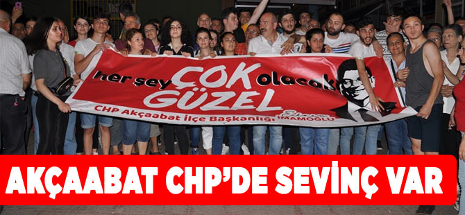 Akaabat CHPde mamolu Sevinci
