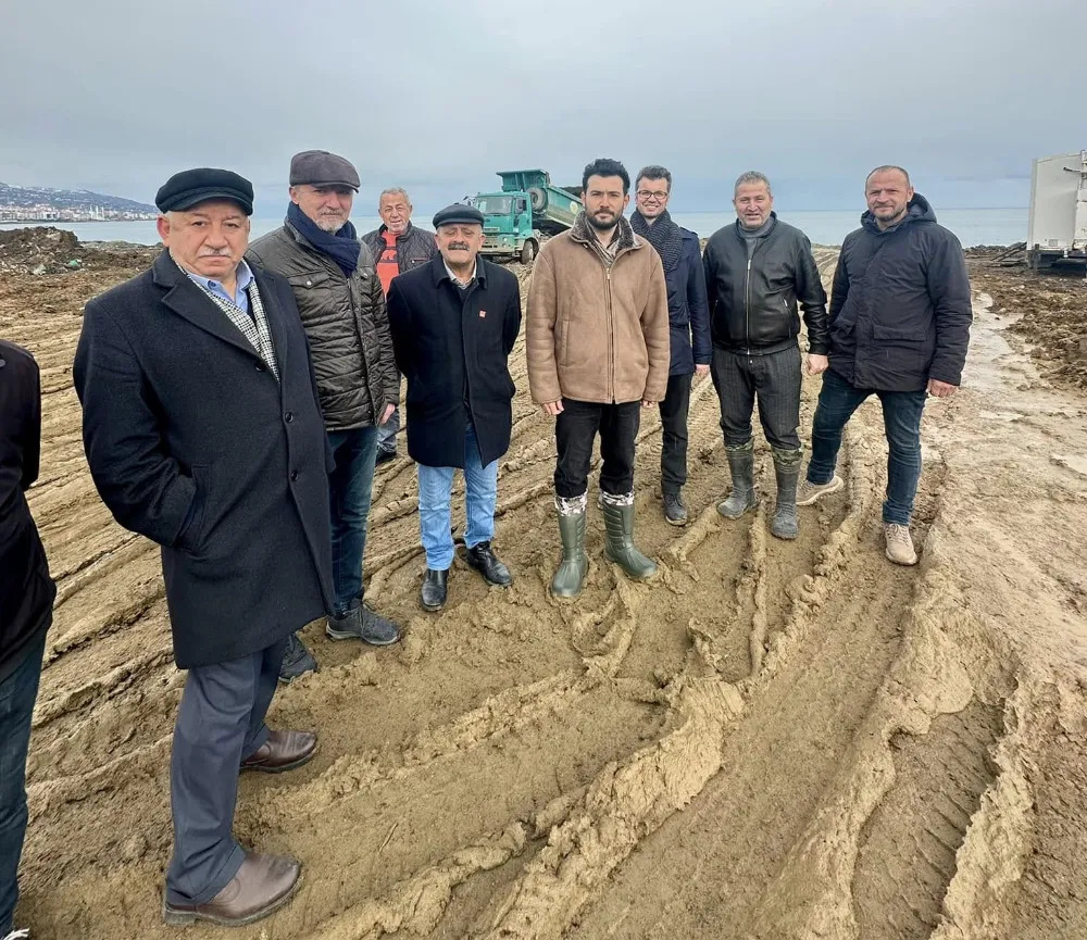 AKÇAABAT CHP,YAYLACIK’TAKİ DÖKÜLEN ÇAMURUN TAKİBİNDE