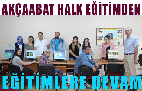 Akçaabat Halk eğitimde eğitime çeşitliliği.