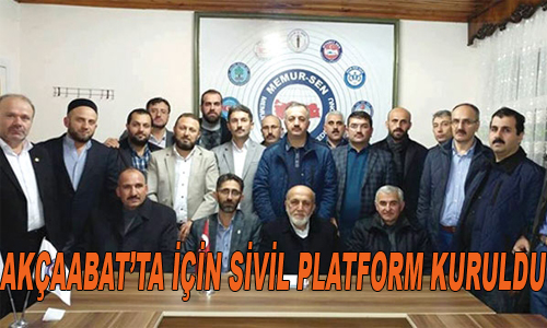 Akaabat iin sivil platform kuruldu

