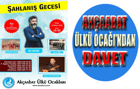 Akçaabat Ülkü Ocaklarından Davet