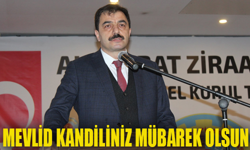Akaabat Ziraat Odas Bakan Mustafa Hikmet Eypolu, Mevlit kandili dolaysyla bir mesaj yaynlad.

