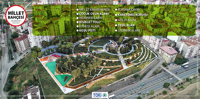 AKÇAABAT'A MİLLET BAHÇESİ