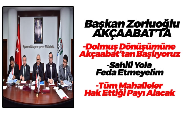 Akaabat'n sorunlarn el birlii ile zeceiz
