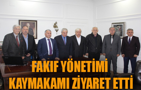 Akaabatllar Vakf yneticileri kaymakam ziyaret etti.

