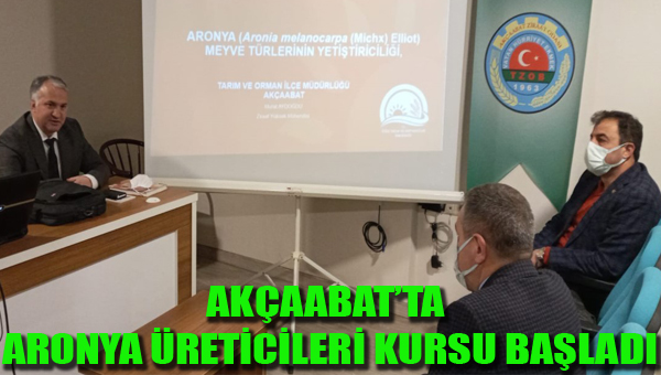 AKÇAABAT’TA ARONYA ÜRETİCİLERİ SERTİFİKALANDIRILIYOR