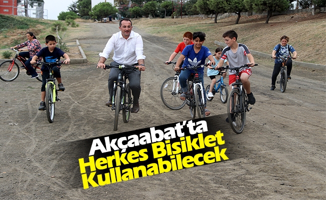 Akçaabat’ta Herkes Bisiklet Kullanabilecek