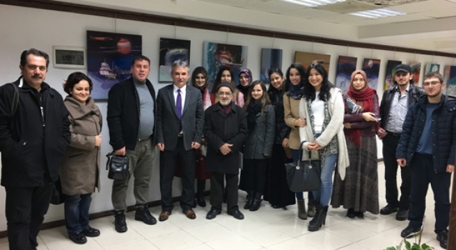 Akaabat'ta Resim Sergisi .