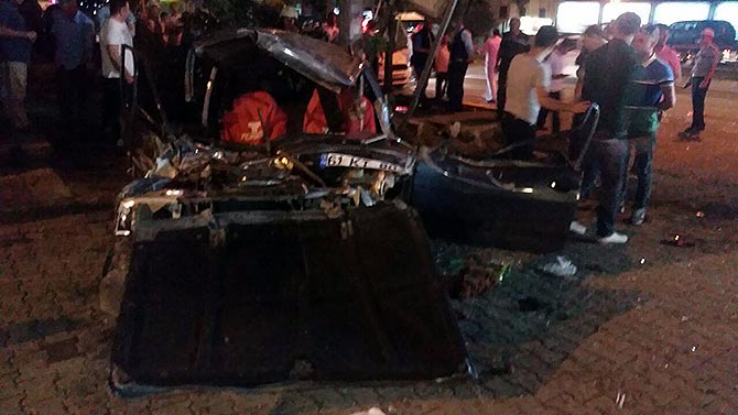 Akaabat'ta Trafik Kazas.
