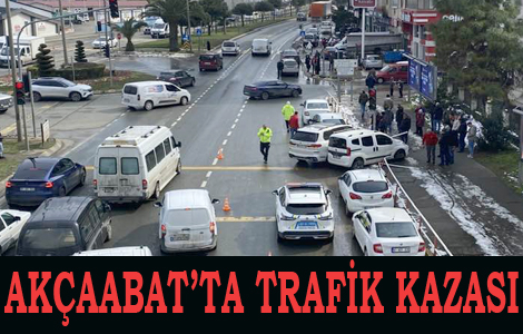 Akçaabat’ta Trafik Kazası