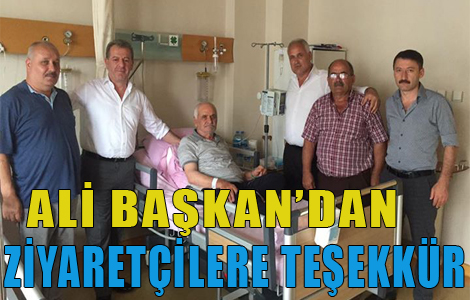 Ali Şentürk’ten Teşekkür