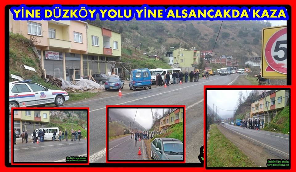 Alsancak mahallesinde kaza