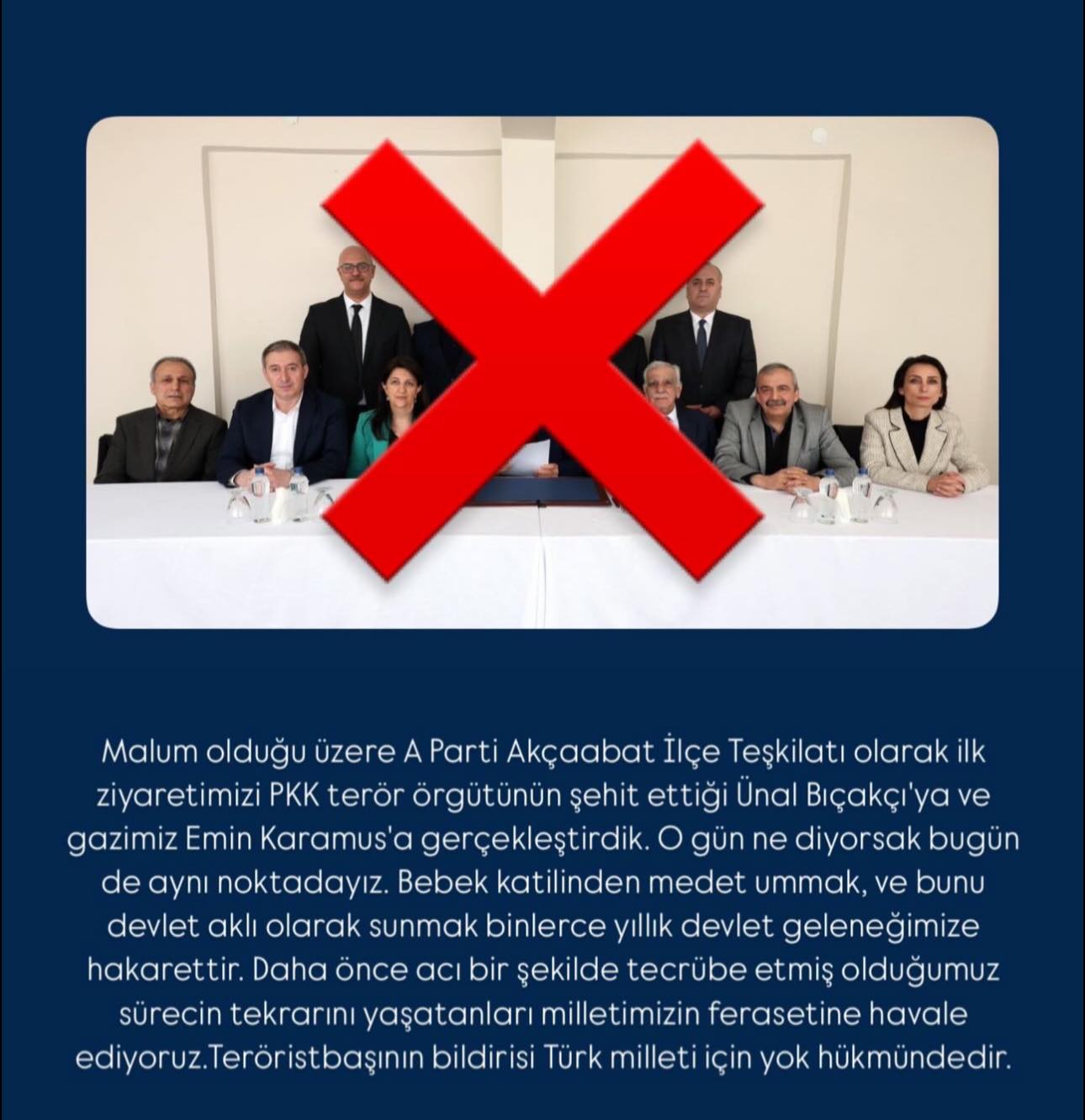 Anahtar Parti'den Sert Açıklama