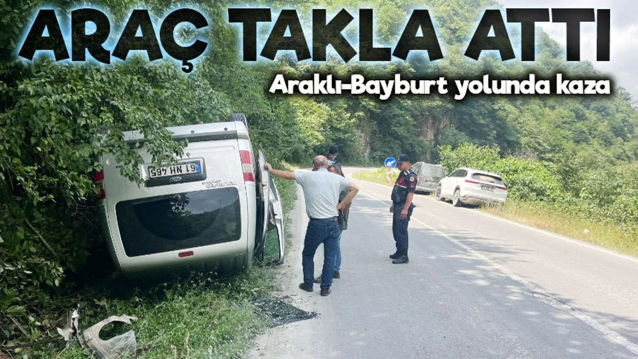 Arakl-Bayburt yolunda kaza