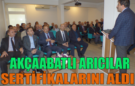 ARICILAR SERTFİKALARINI ALDI
