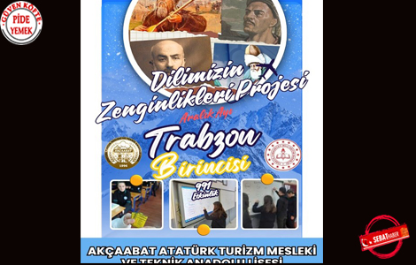 ATATÜRK TURİZM MTAL, DİL PROJESİNDE İL BİRİNCİLİĞİNE ADINI YAZDIRDI