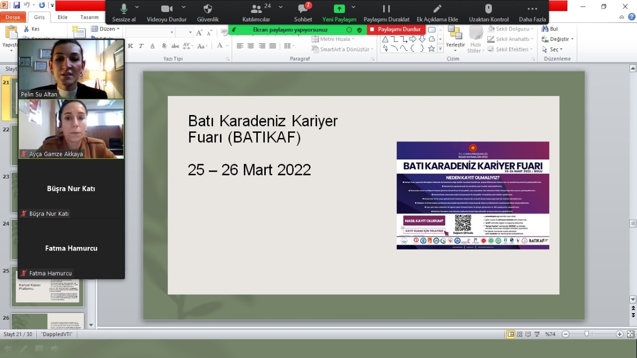 Bartın Üniversitesinde BATIKAF’ta sunulan fırsatlar anlatıldı