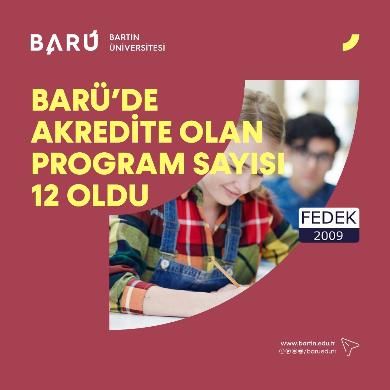 BARܒde akredite olan program says 12 oldu