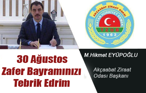 BAKAN EYPOLUN'DAN KUTLAMA MESAJI