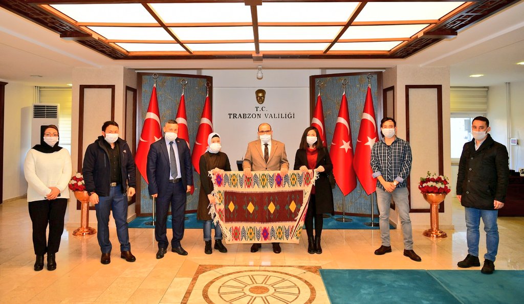 Başkan Gül ve beraberindekiler, Vali Ustaoğlu'nu ziyaret etti.