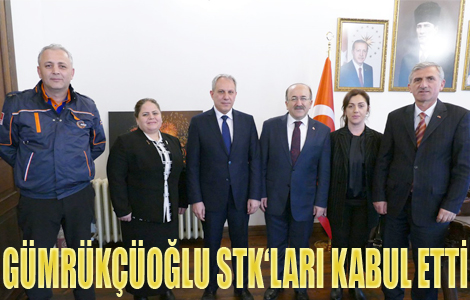 Bakan Gmrkolu STK yetkililerini kabul etti

