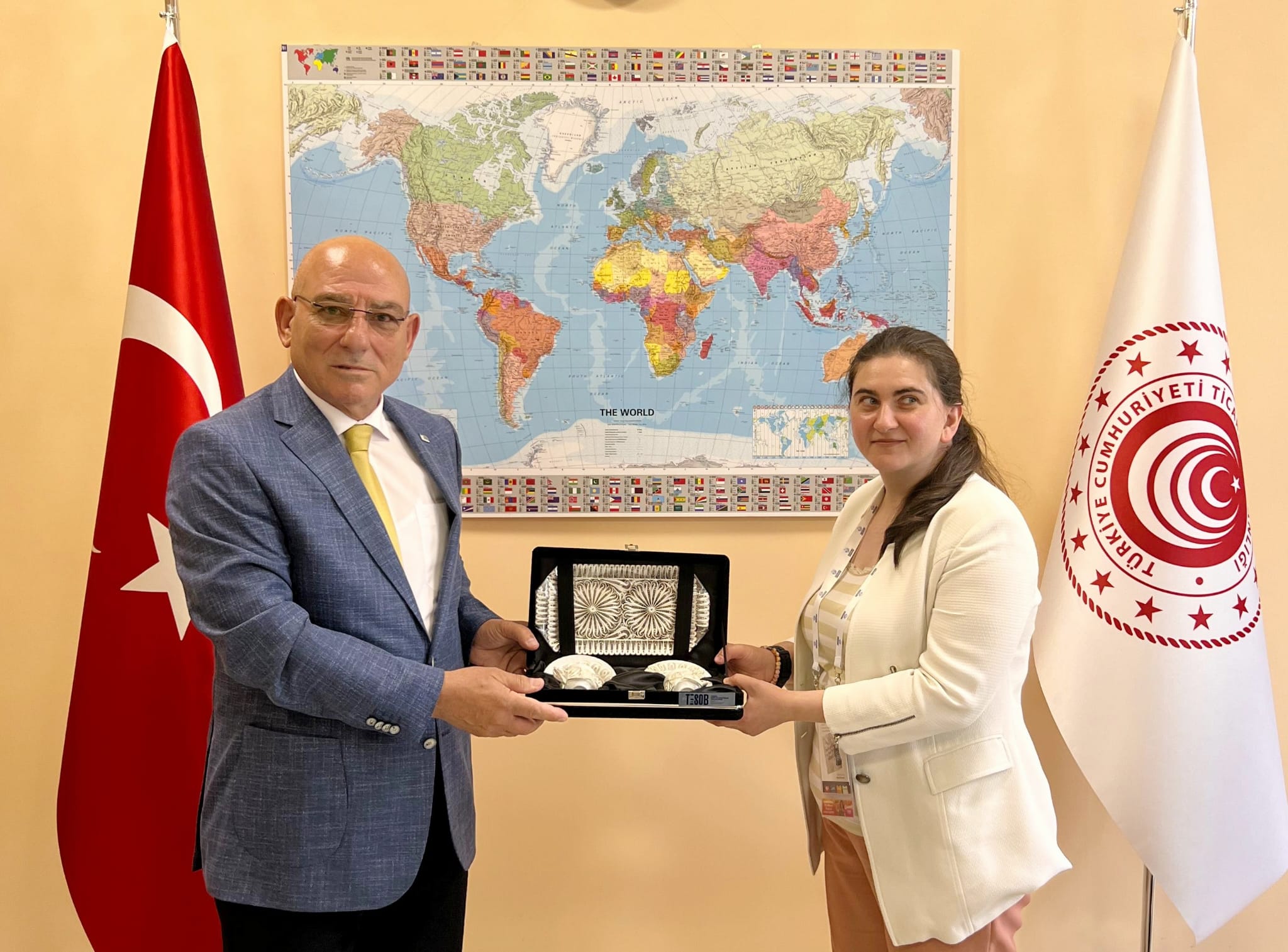 Başkan Kara ve TESOB heyetinden Budapeşte Büyükelçiliğine ziyaret