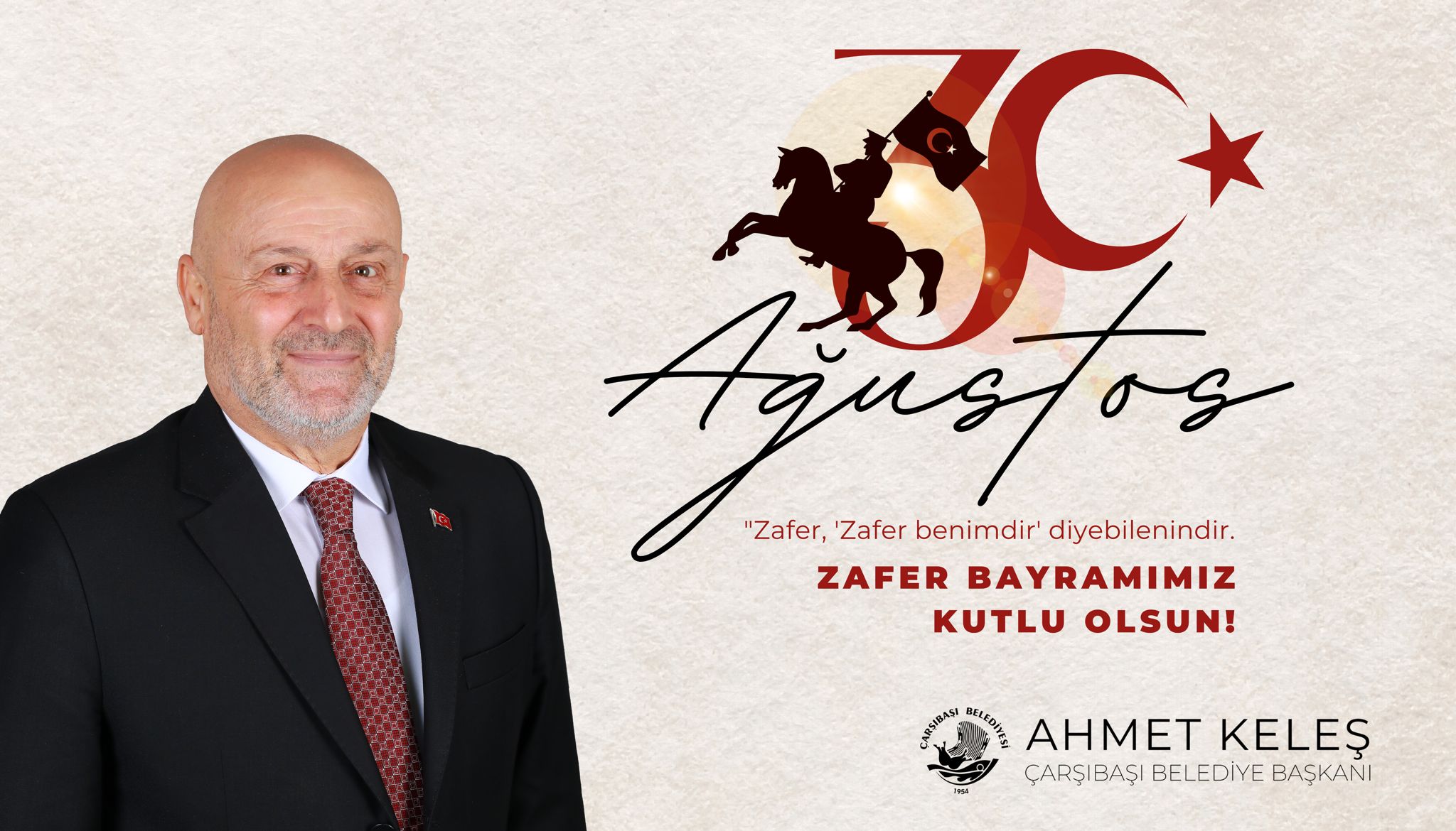 BAŞKAN KELEŞ'TEN ZAFER BAYRAMI MESAJI