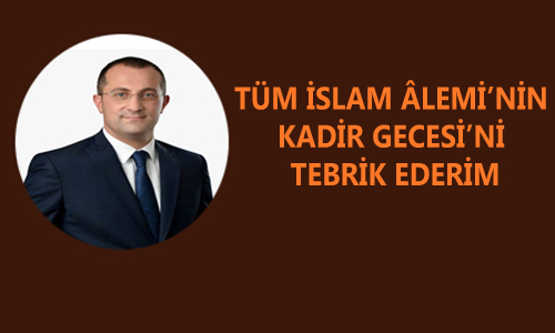 BAKAN'DAN KUTLAMA MESAJI