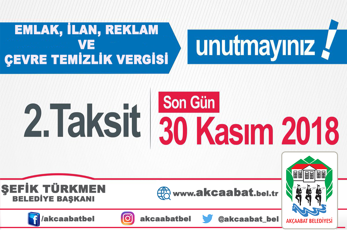 BELEDYE BAKANLIINDAN DUYURU

