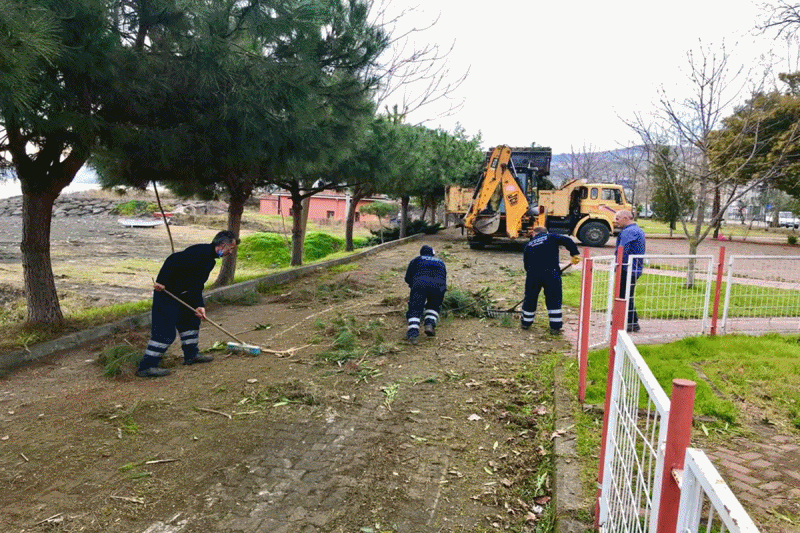 BELEDYEDEN PARK VE BAHELERDE BAHAR TEMZL

