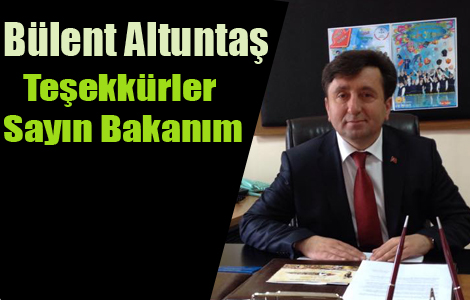 BLENT ALTUNTA TEEKKRLER SAYIN BAKANIM.