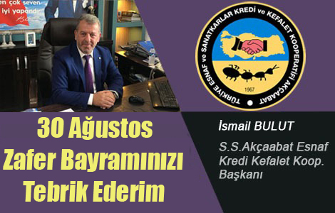 BULUT'TAN KUTLAMA MESAJI