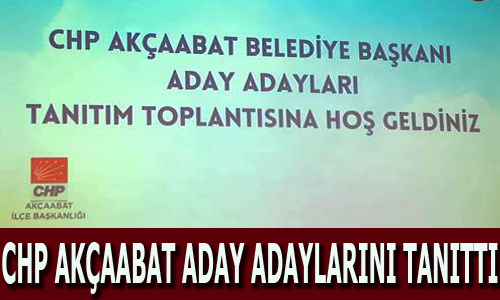 CHP aday adaylarn tantt

