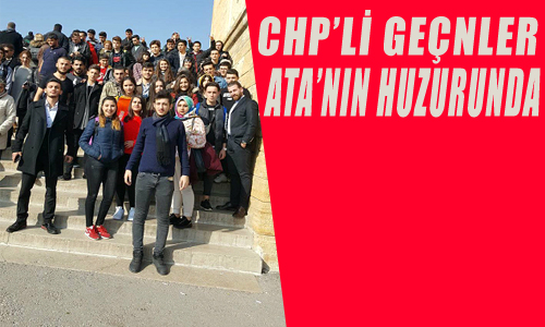 CHP'L GENLER ATA'NIN HUZURUNDA