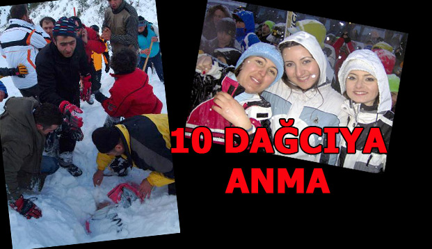 Çığ altında kalarak yaşama veda eden 10 dağcı anıldı
