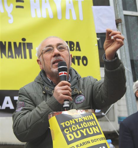 Çimento Fabrikasına Karşı Eylem