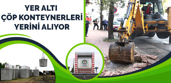 P KONTEYNERLER YER ALTINA ALINIYOR