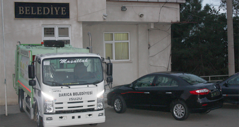Darca belediyesi aracn ald