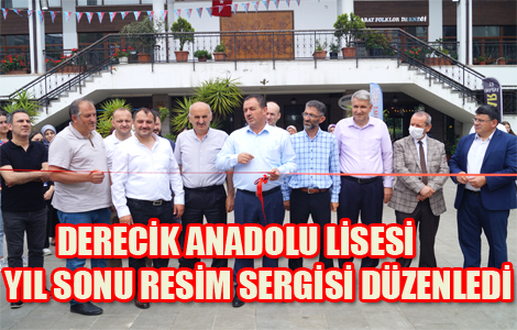 Derecik Anadolu Lisesinden Resim Sergisi