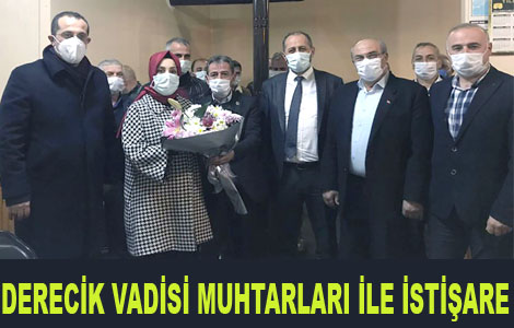 DERECİK VADİSİ MUHTARLARI İLE İSTİŞARE TOPLANTISI YAPILDI