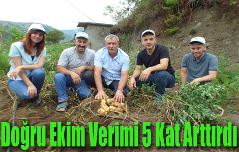 Doğru Ekim Verimi 5 Kat Arttırdı.