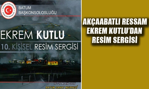 Ekrem Kutlu'dan Resim Sergisi