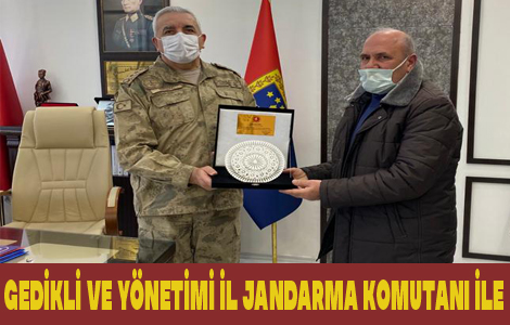 Eyp Gedikli'den l jandarma Komutanna Ziyaret

