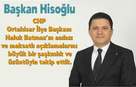 Hisoğlu'ndan Batmaz'a jet cevap!